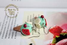 Серьги с мороженым :)